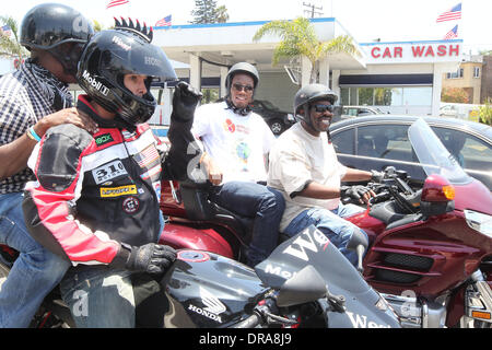 Didier Drogba Professional football players from the English Premier League host an event at Eaglerider Motorcycles in support of 'armsaroundthechild.org' Los Angeles, California - 01.07.12 Stock Photo