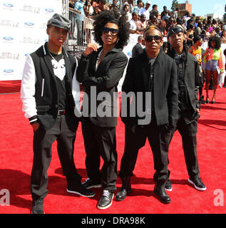 Mindless Behavior 2012 BET Awards at The Shrine Auditorium - Arrivals Los Angeles, California - 01.07.12 Stock Photo