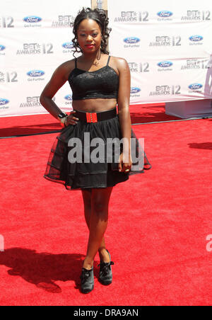 Jazz Raycole 2012 BET Awards at The Shrine Auditorium - Arrivals Los