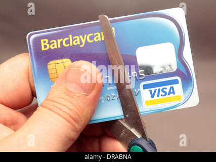 Top down image of a Barclaycard credit card alongside a statement Stock Photo: 41394092 - Alamy