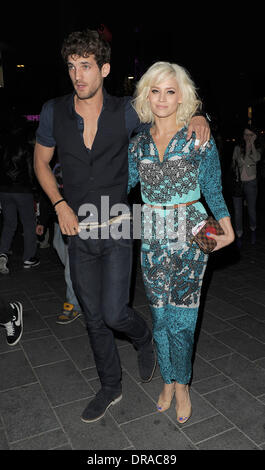 Kimberly Wyatt and Max Rogers out and about in the West End.  London, England - 03.07.12 Stock Photo