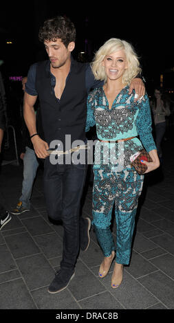 Kimberly Wyatt and Max Rogers out and about in the West End.  London, England - 03.07.12 Stock Photo