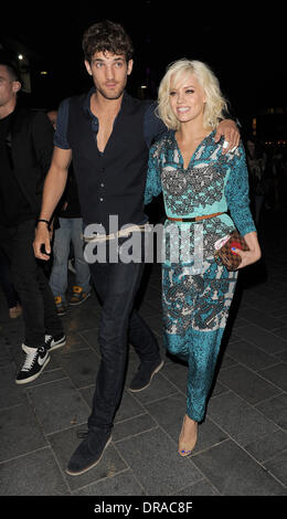 Kimberly Wyatt and Max Rogers out and about in the West End.  London, England - 03.07.12 Stock Photo