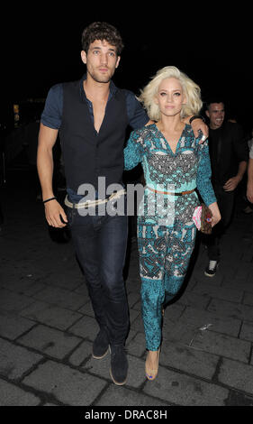 Kimberly Wyatt and Max Rogers out and about in the West End.  London, England - 03.07.12 Stock Photo