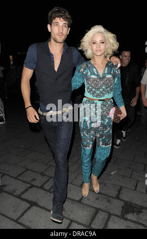 Kimberly Wyatt and Max Rogers out and about in the West End.  London, England - 03.07.12 Stock Photo