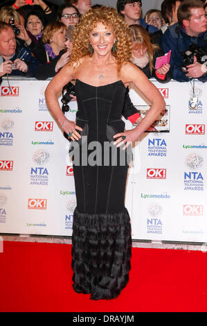 KELLY HOPPEN NATIONAL TV AWARDS 2014 LONDON  ENGLAND UK 22 January 2014 Stock Photo