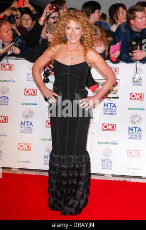 KELLY HOPPEN NATIONAL TV AWARDS 2014 LONDON  ENGLAND UK 22 January 2014 Stock Photo