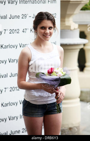 Kara Hayward arrives at the 47th International Film Festival at Karlovy Vary Karlovy Vary, Czech Republic - 05.07.12 Stock Photo