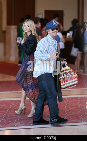 David Spade and his girlfriend Jillian Grace go to the movie theater at the Grove Hollywood, California - 06.07.12 Stock Photo