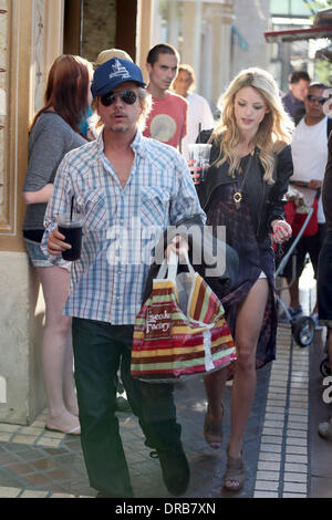 David Spade and his girlfriend Jillian Grace go to the movie theater at the Grove Hollywood, California - 06.07.12 Stock Photo
