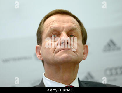 Alfons Hoermann, president of the German Olympic Sports Confederation (DOSB) during the press conference in Frankfurt/Main, Germany, 23 January 2014. The DOSB has nominated 151 athletes for the Winter Olympics in Sochi. Photo: Arne Dedert/dpa Stock Photo