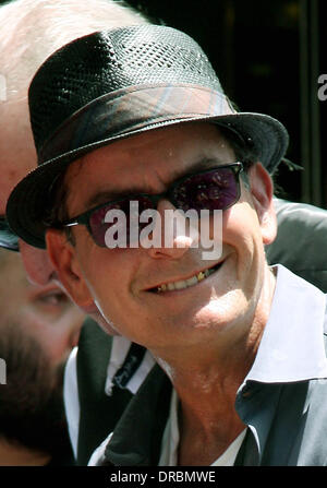 Charlie Sheen  Slash honored with a star on the Hollywood Walk of Fame Hollywood, California - 10.07.12 Stock Photo