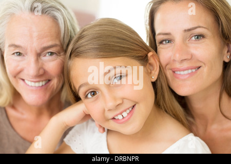 Multi-generation women smiling Stock Photo