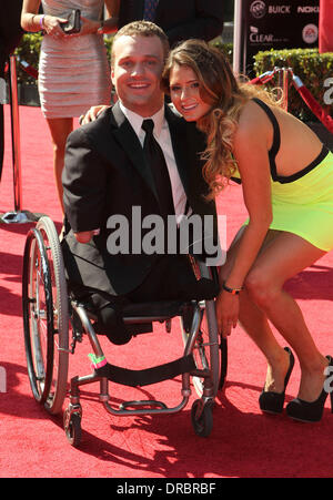 Kyle Maynard, Anastasia Ashley 2012 ESPY Awards - Arrivals Held at The Nokia Theatre L.A. Live Los Angeles, California - 11.07.12 Stock Photo