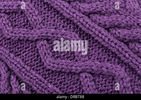 knitted pattern sweater closeup magnification Stock Photo