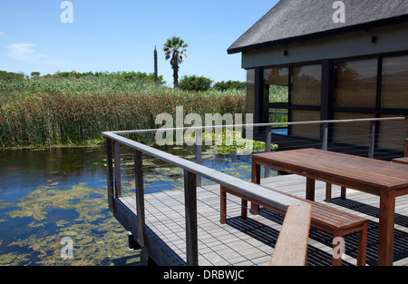 Intaka Island Nature Reserve Educational Centre Overlooking Lake - Cape Town - South Africa Stock Photo