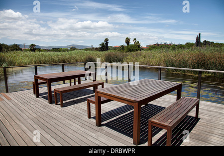 Intaka Island Nature Reserve Educational Centre Overlooking Lake - Cape Town - South Africa Stock Photo