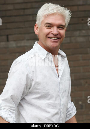 Phillip Schofield outside the ITV studios London, England - 13.07.12 Stock Photo