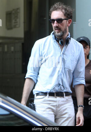 Director John Carney  on the set of his new movie 'Can A Song Save Your Life?'  New York City, USA - 12.07.12 Stock Photo