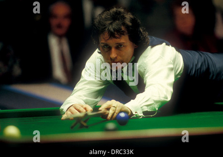 Jimmy 'Whirlwind' White at The Embassy World Snooker Tournament, Crucible Theatre Sheffield in the early 1980’s Stock Photo