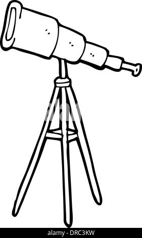 cartoon telescope Stock Vector