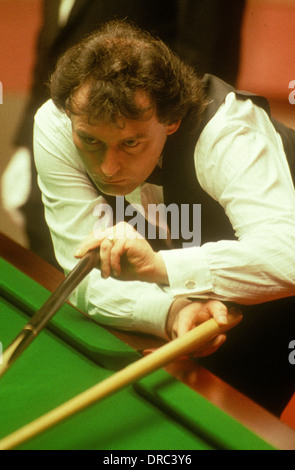 Jimmy 'Whirlwind' White at The Embassy World Snooker Tournament, Crucible Theatre Sheffield in the early 1980’s Stock Photo