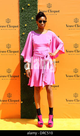 Tolula Adeyemi Veuve Clicquot Gold Cup - Polo tournament held at Cowdray Park Polo Club  Midhurst, England - 15.07.12 Stock Photo