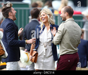 Molly King and Henry Holland Veuve Clicquot Gold Cup - Polo tournament held at Cowdray Park Polo Club  Midhurst, England - 15.07.12 Stock Photo