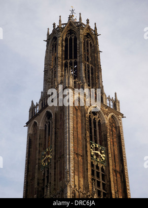 the Domtoren cathedral tower in Utrecht is the highest church tower in the Netherlands Stock Photo