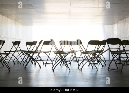 Empty chairs in office Stock Photo