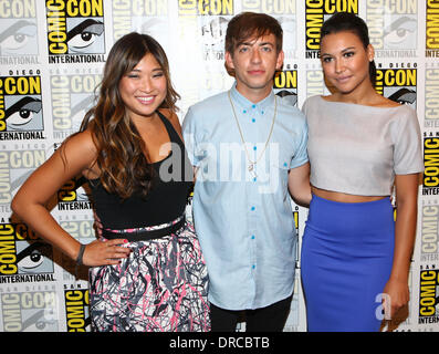Jenna Ushkowitz, Kevin McHale, Naya Rivera San Diego Comic-Con 2012 - 'Glee' - Press Room San Diego, California - 14.07.12 Stock Photo