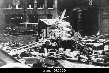 air damage raid raids war ww2 bridlington wwii birmingham bomb scenes alamy bombing 1940 empire firemen 25th october similar marshall