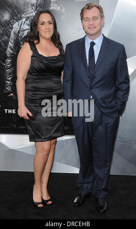 Christopher  Nolan and  'The Dark Knight Rises' New York Premiere at AMC Lincoln Square Theater  - Arrivals New York City, USA, 16.07.12 Stock Photo