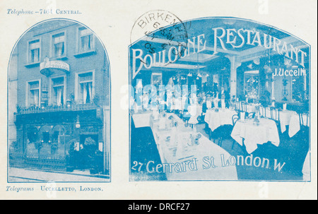 Boulogne Restaurant, London Stock Photo