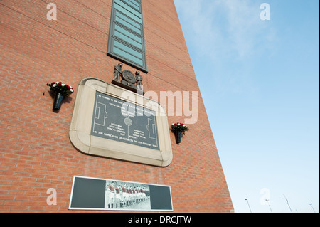 Munich Air Disaster Memorial Plaque Stock Photo