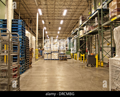 warehouse of a grocery store Stock Photo