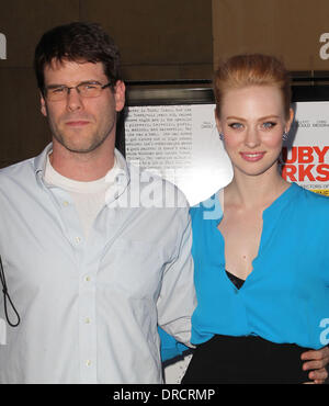 Deborah Ann Woll and Edward ( E.J) Scott attending the Los Angeles premiere of Ruby Sparks, held at The Lloyd E. Rigler Theatre Hollywood, California - 19.07.12