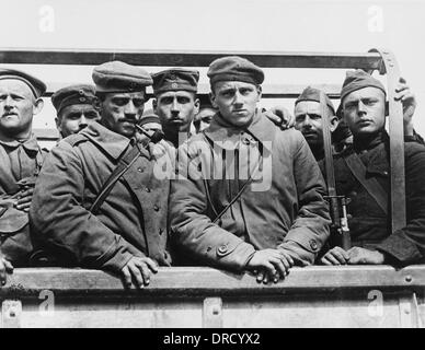 German POWs WWI Stock Photo