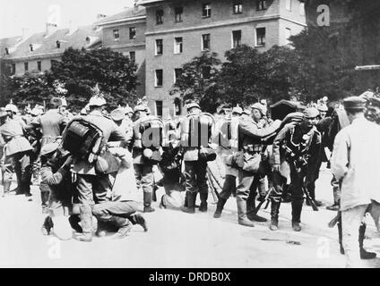 German mobilisation WWI Stock Photo - Alamy