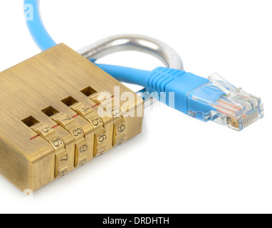 concept of network computer communications security Stock Photo