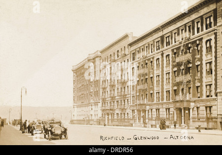 New York City - tenement buildings in Hamilton Heights Stock Photo