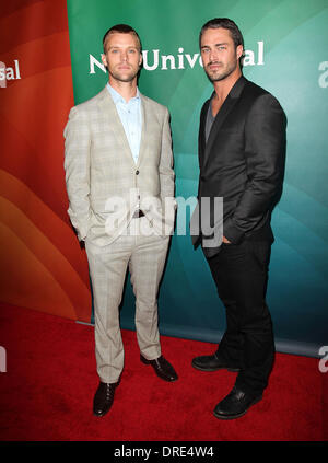 Jesse Spencer and Taylor Kinney NBC Universal Press Tour at Beverly Hilton Hotel Beverly Hills, California - 24.07.12 Stock Photo