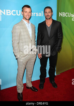 Jesse Spencer and Taylor Kinney NBC Universal Press Tour at Beverly Hilton Hotel Beverly Hills, California - 24.07.12 Stock Photo