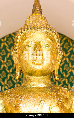 Close up Buddha image's face. Stock Photo