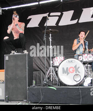 Machine Gun Kelly 2012 Vans Warped Tour at the Cruzan Amphitheatre - Performances West Palm Beach, Florida - 28.07.12 Stock Photo