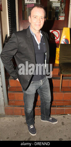 Todd Carty arriving at the Harold Pinter Theatre to perform in  Monty Python's Spamalot London, England - 31.07.12 Stock Photo