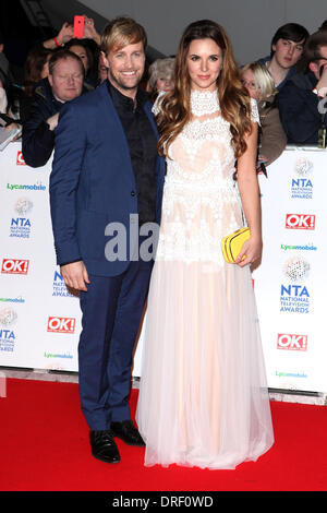 London, UK. 22nd January 2014. Jodi Albert and Kian Egan arriving for the National Television Awards 2014 (NTAs), at the O2, London. 22/01/2014 Credit:  dpa picture alliance/Alamy Live News Stock Photo