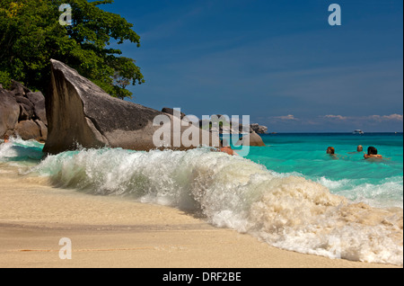 Dream beach on the Koh Miang Island, Similan Islands, Mu Ko Similan National Park, Thailand Stock Photo