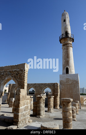 Al Khamis Mosque, the oldest mosque in the Kingdom of  Bahrain Stock Photo