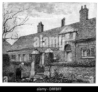 Almshouses, Friern Barnet. London Borough of Barnet circa 1880 Stock Photo